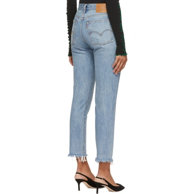 Levi's Wedgie Icon High Rise Fray Hem Straight Leg Ankle Jeans In Shut Up |  ModeSens