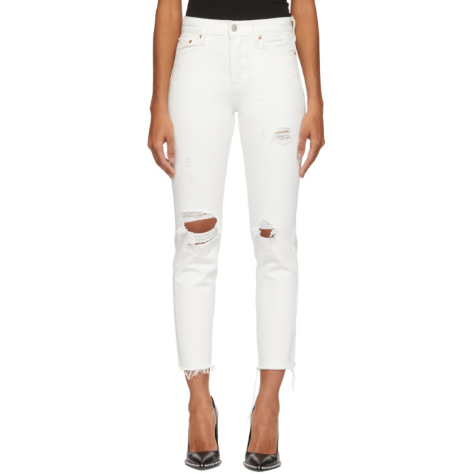 levi's white wedgie jeans
