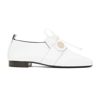 Shop Pierre Hardy White Penny Loafers