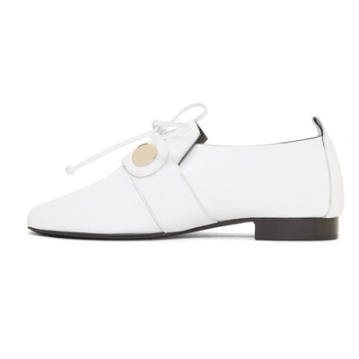 Shop Pierre Hardy White Penny Loafers