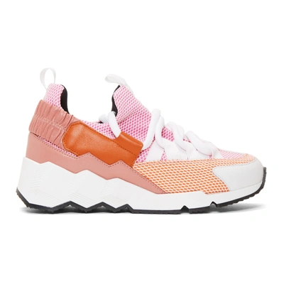 PIERRE HARDY 粉色 AND 橙色 TREK COMET 运动鞋