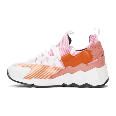 PIERRE HARDY 粉色 AND 橙色 TREK COMET 运动鞋