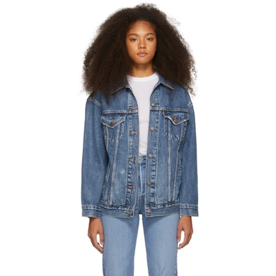 Levi's Levis Blue Denim Trucker Jacket In Bust A Move | ModeSens