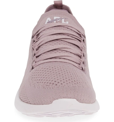 Shop Apl Athletic Propulsion Labs Techloom Breeze Knit Running Shoe In Elderberry/ Orchid Tint