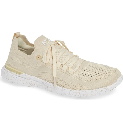 Shop Apl Athletic Propulsion Labs Techloom Breeze Knit Running Shoe In Parchment/ Blush/ Sky