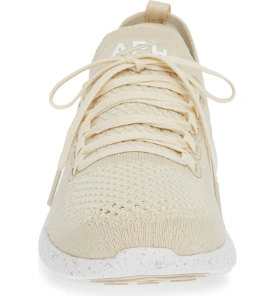 Shop Apl Athletic Propulsion Labs Techloom Breeze Knit Running Shoe In Parchment/ Blush/ Sky