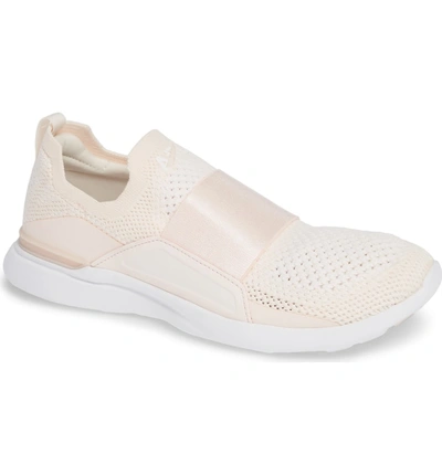 Shop Apl Athletic Propulsion Labs Techloom Bliss Knit Running Shoe In Nude/ White