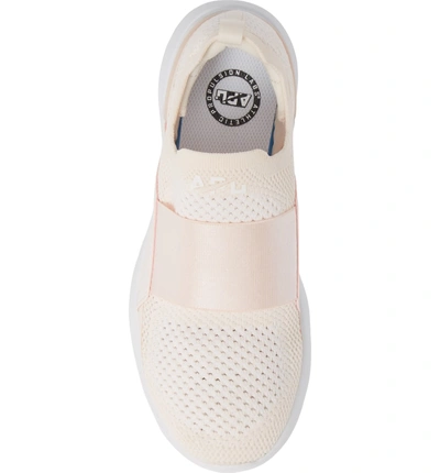 Shop Apl Athletic Propulsion Labs Techloom Bliss Knit Running Shoe In Nude/ White