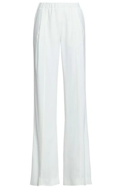 Shop Vionnet Woman Crepe Wide-leg Pants White