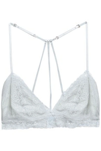 Shop Eberjey Woman Lace Soft-cup Bra Sky Blue