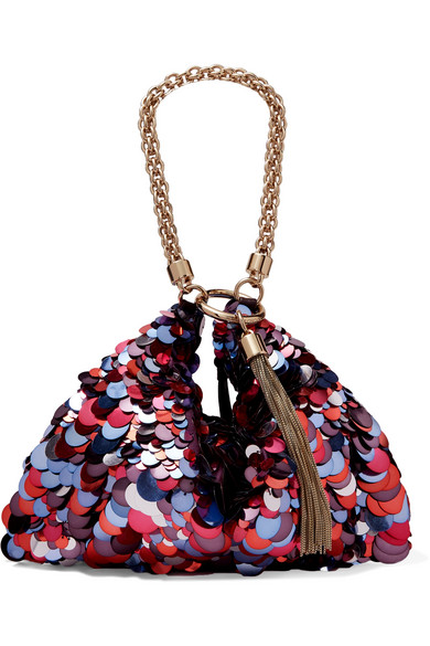 raspberry clutch bag