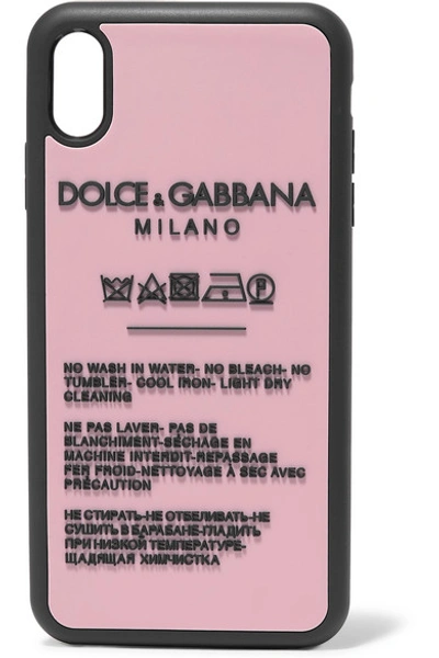 Shop Dolce & Gabbana Printed Silicone Iphone Xs Max Case In Pink
