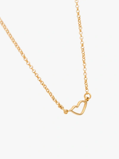 Shop Holly Ryan Gold-plated Sterling Silver Lip-pendant Necklace In Metallic