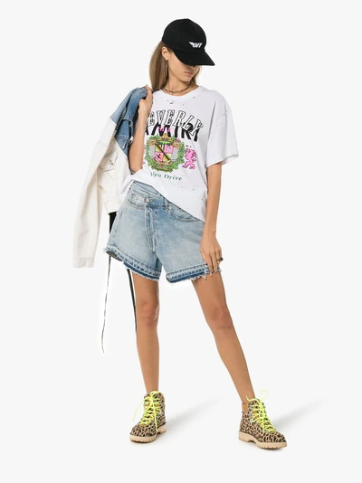 Shop Amiri Beverly Hills Printed T-shirt In White