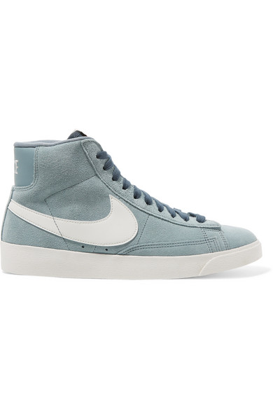 grey suede nike high tops