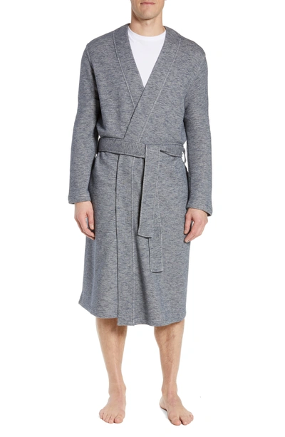 Ugg Kent Abstract-patterned Robe In Navy Heather | ModeSens