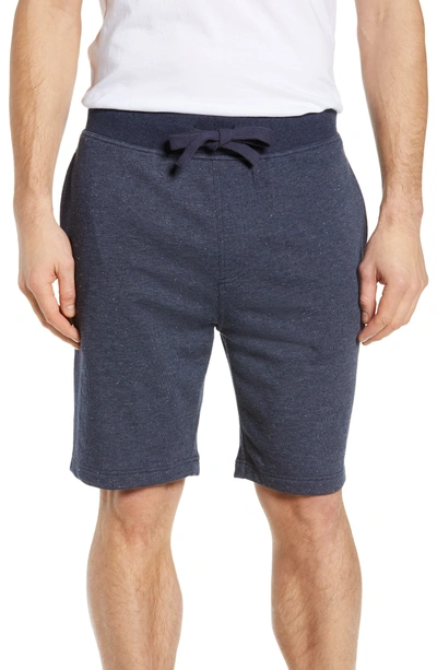 Shop Ugg Zavier Terry Lounge Shorts In Navy
