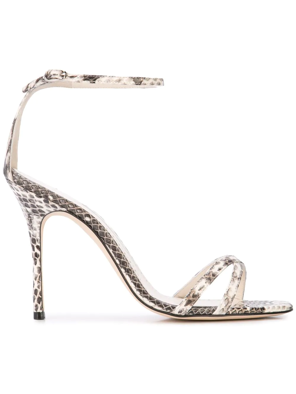 manolo blahnik snakeskin sandals