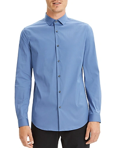 Shop Theory Sylvain Wealth Button-down Shirt - Slim Fit In Blue Dust