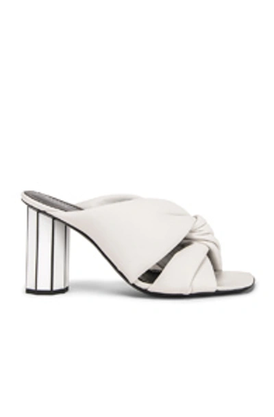 Shop Proenza Schouler Mirror Heel Twist Mules In White