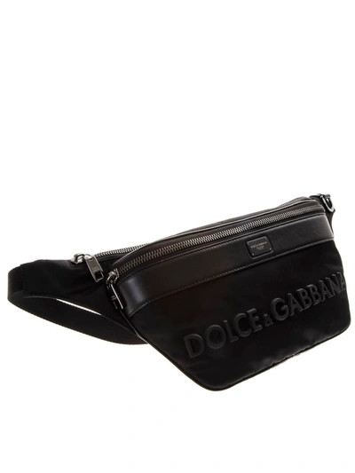 Shop Dolce & Gabbana Mediterranean Black Nylon Pouch