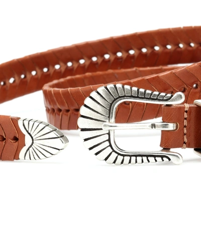 Shop Isabel Marant Jigoo Leather Belt In Brown