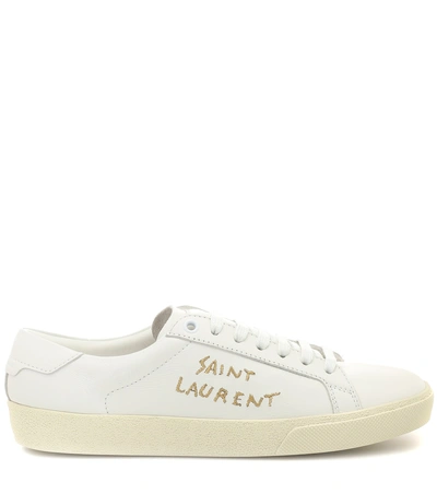 Shop Saint Laurent Court Classic Sl/06 Sneakers In White