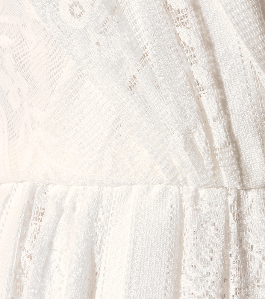 Dolce & Gabbana Cotton-blend Lace Maxi Dress In White | ModeSens