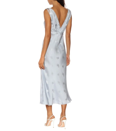 Loveshackfancy Coletta Silk Dress In Blue ModeSens