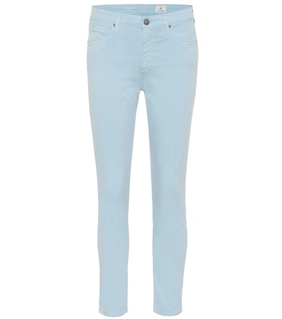 Shop Ag The Prima Crop Jeans In Blue