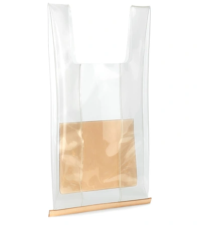 Shop Jil Sander Transparent Market Tote In Neutrals