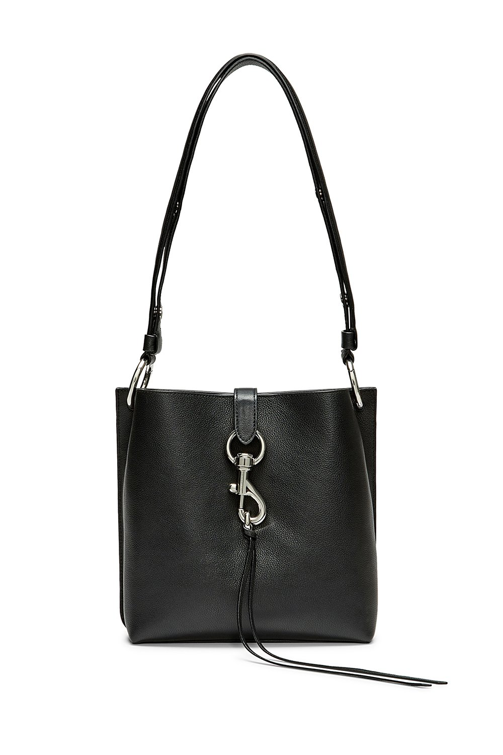 Rebecca Minkoff Small Megan Leather Crossbody Feed Bag Black ModeSens