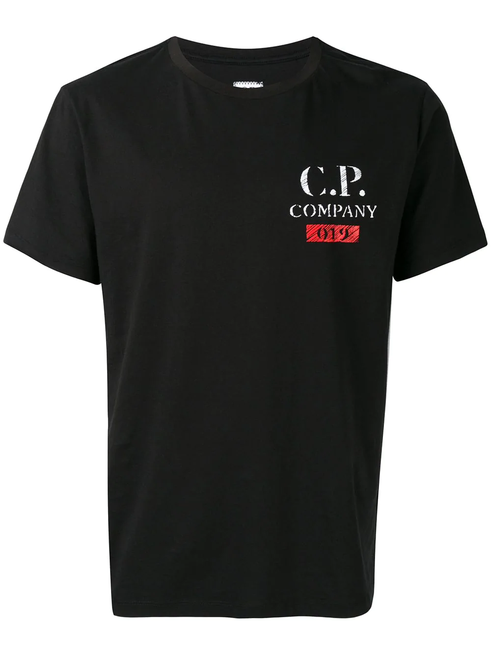 C.p. Company Cp Company Logo Print T-shirt - Black | ModeSens
