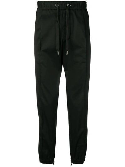 Shop Dolce & Gabbana Contrasting Bands Track Pants - Black