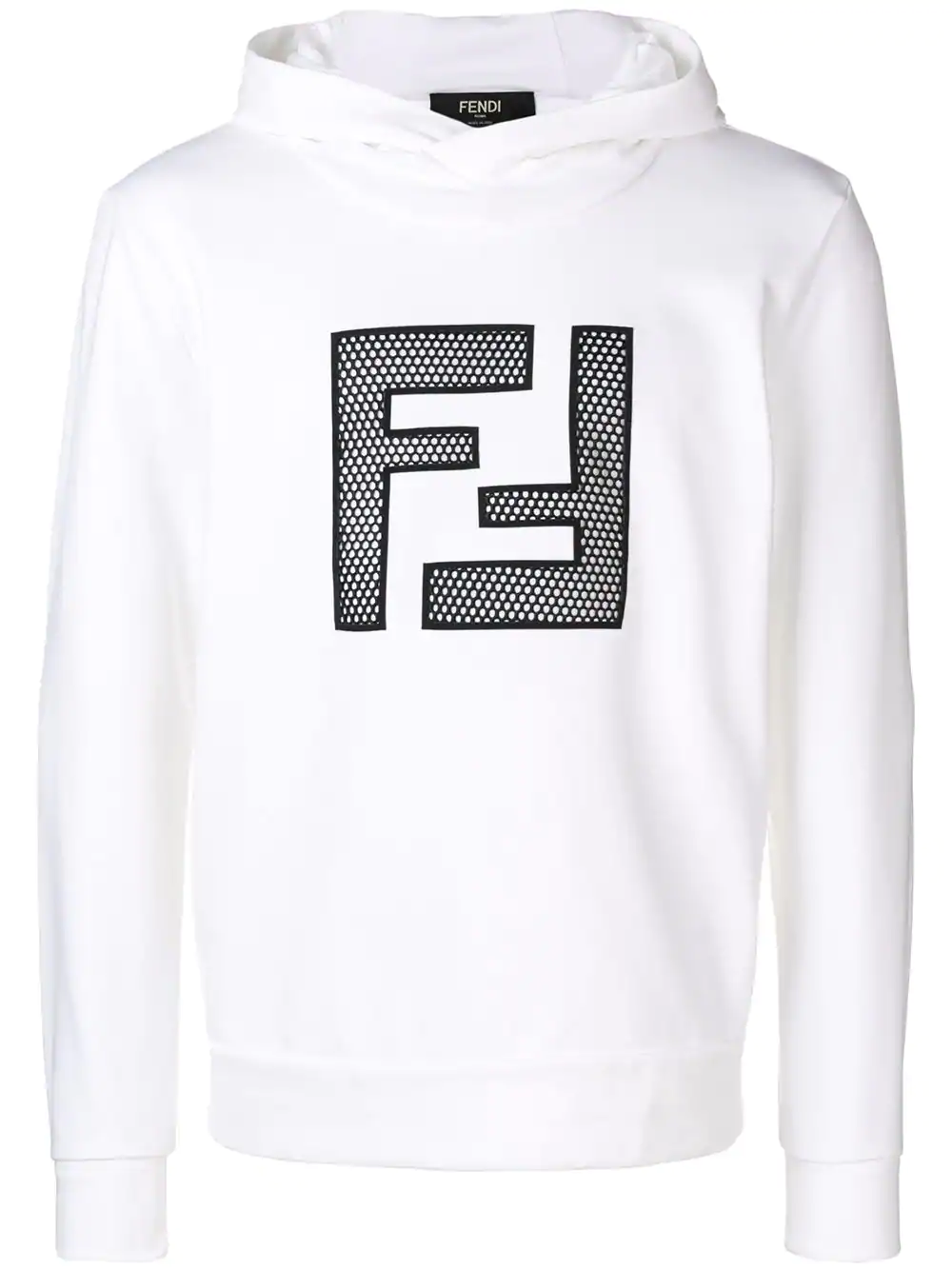 fendi hoodie black and white