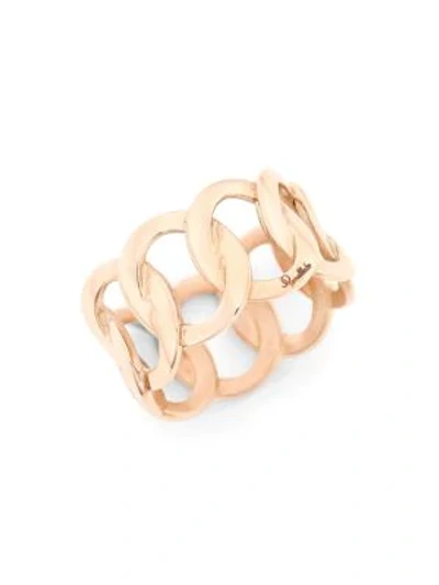 Shop Pomellato Brera 18k Rose Gold Chain Ring