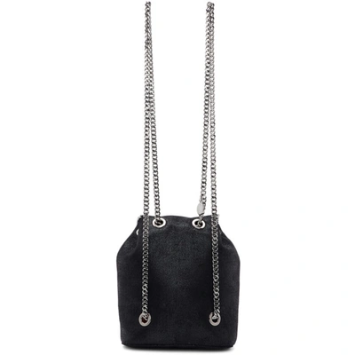 Shop Stella Mccartney Black Mini Falabella Backpack In 1000 Black