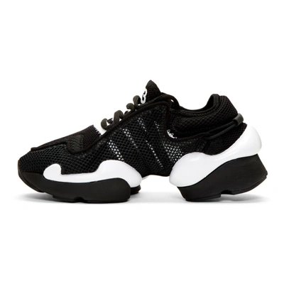 Shop Y-3 Black And White Ren Sneakers In Core Black