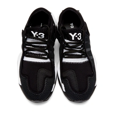 Shop Y-3 Black And White Ren Sneakers In Core Black