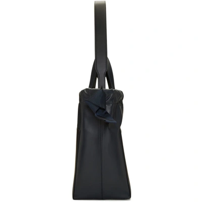 Shop Sophie Hulme Navy Knot Bag In Deep Navy