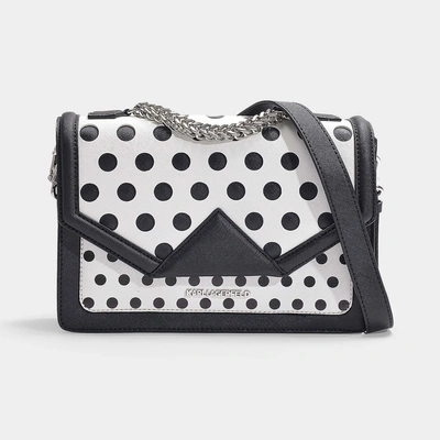 Karl Lagerfeld | K/klassik Special Dots Shoulder Bag In Black Calfskin |  ModeSens