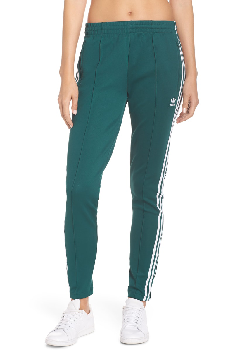 adidas track pants collegiate green