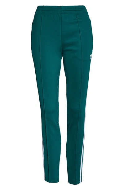 Shop Adidas Originals Adidas Sst Track Pants In Collegiate Green