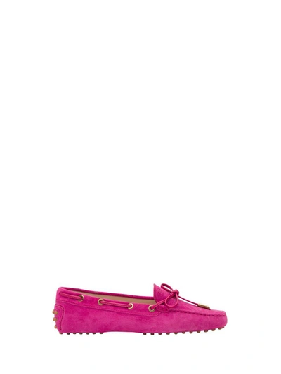 Shop Tod's Double T Loafer In Fuxia