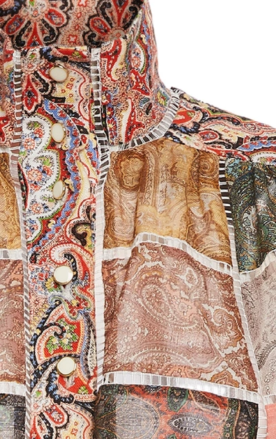 Shop Zimmermann Ninety-six Patchwork Silk Mini Dress In Print