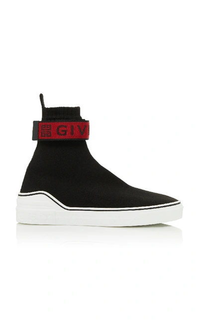 Shop Givenchy George V Sock Sneaker In Black