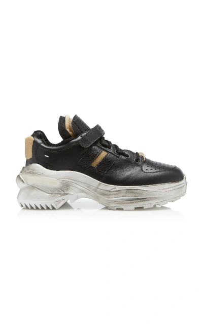 Shop Maison Margiela Artisanal Low-top Sneakers In Black