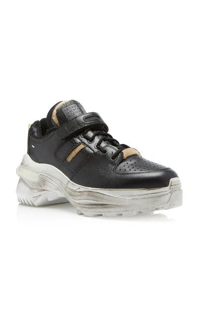 Shop Maison Margiela Artisanal Low-top Sneakers In Black