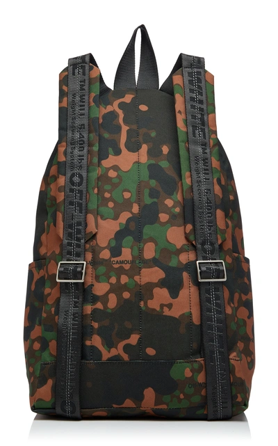 Shop Off-white Camou Arrow Backpack With Zip Pockets In Print