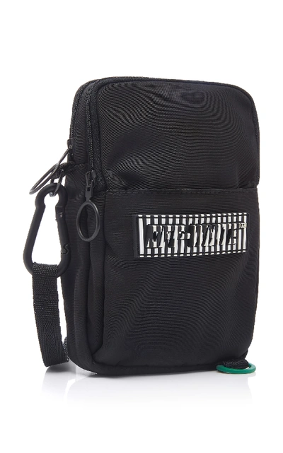 Shop Off-white Logo Patch Shell Belt Bag In Black